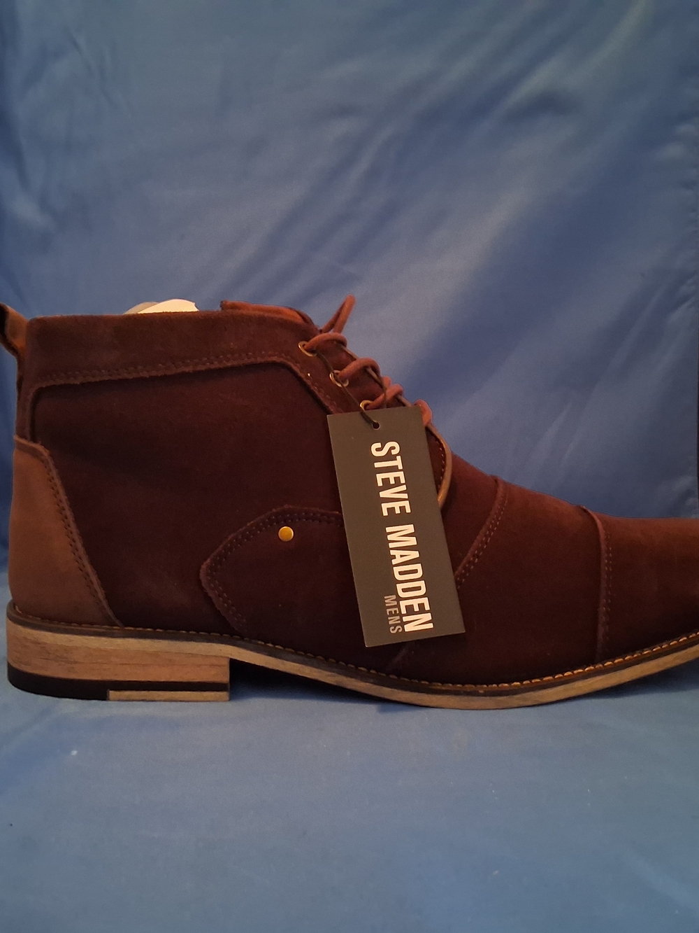 Steve Madden Johnnie Chukka Boots Mens Size 10 Brown Suede Shoes